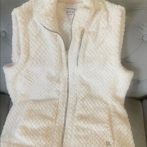 Calvin Klein Women's Off-White Textured Vest